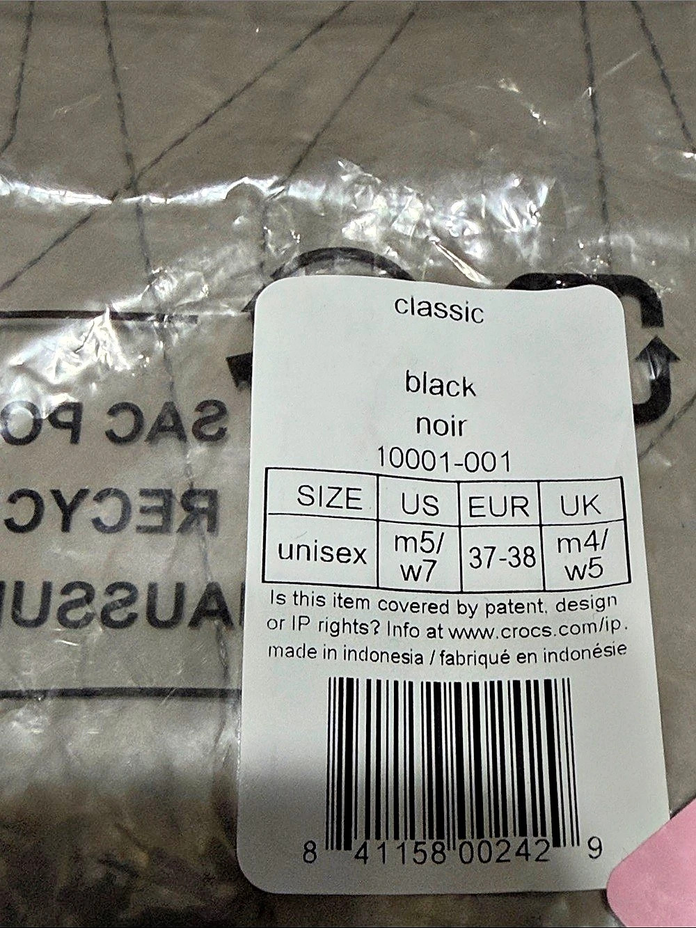 Crocs Classic Clog Black EU 37-38 - Picture 2 of 10